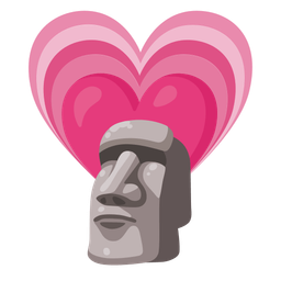 growing heart and moai