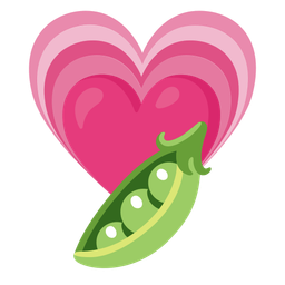 Growing heart and Pea pod
