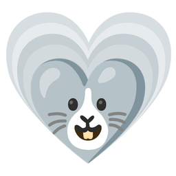 growing heart and rabbit face