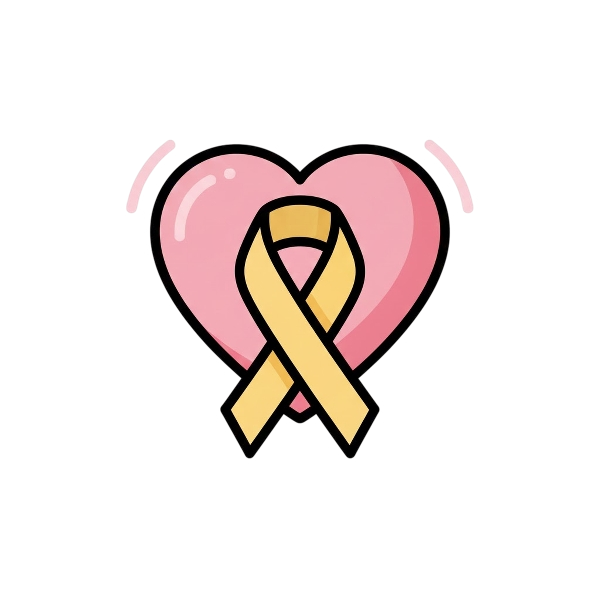 Growing heart and Reminder ribbon