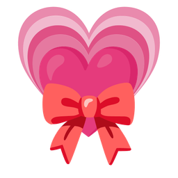 growing heart and ribbon