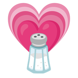 growing heart and salt