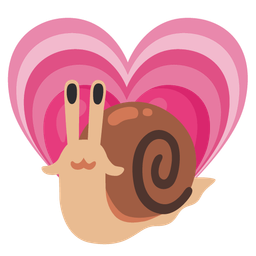 growing heart and snail