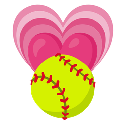 growing heart and softball