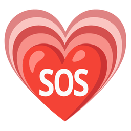 growing heart and SOS button