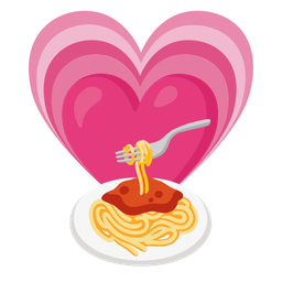 growing heart and spaghetti