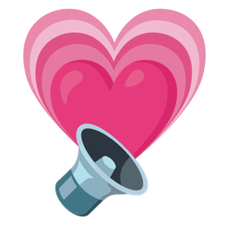 growing heart and speaker low volume