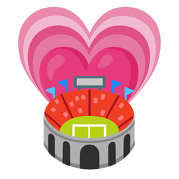 growing heart and stadium