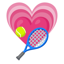 growing heart and tennis