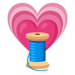 growing heart and thread