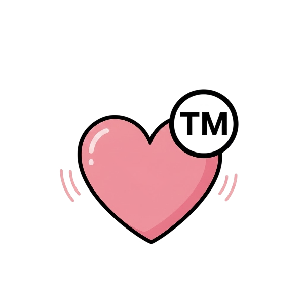 Growing heart and Trade mark