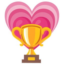 growing heart and trophy
