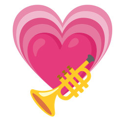 growing heart and trumpet