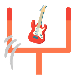 Guitar and American football