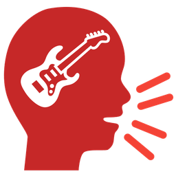 Guitar and Bust in silhouette