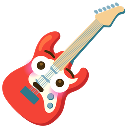 Guitar and Flushed face