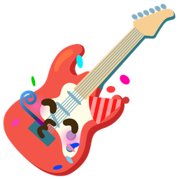 Guitar and Partying face