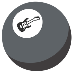 Guitar and Pool 8 ball