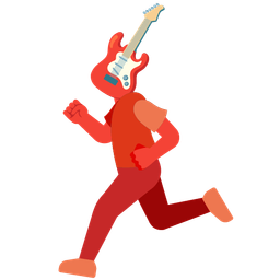 Guitar and Running shoe