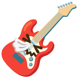 Guitar and Sneezing face
