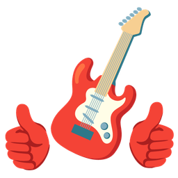 Guitar and Thumbs up