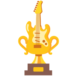 Guitar and Trophy