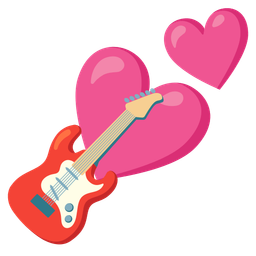 Guitar and Two hearts