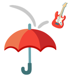 Guitar and Umbrella