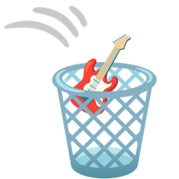 Guitar and Wastebasket
