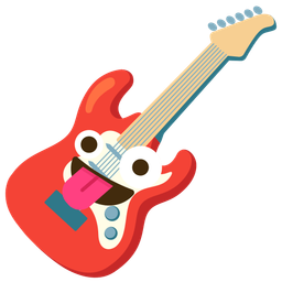 Guitar and Zany face