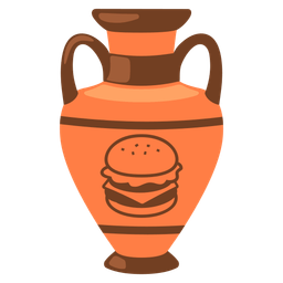 hamburger and amphora