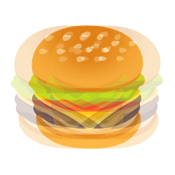 hamburger and beating heart