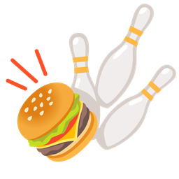hamburger and bowling