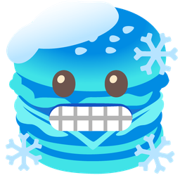 hamburger and cold face