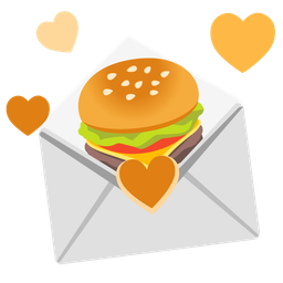hamburger and love letter