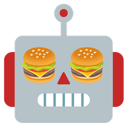 hamburger and robot