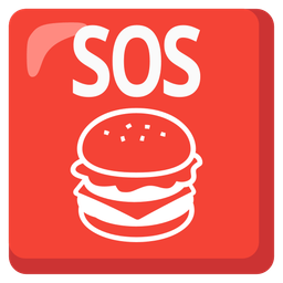 hamburger and SOS button