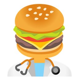 hamburger and stethoscope