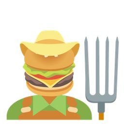 hamburger and tractor