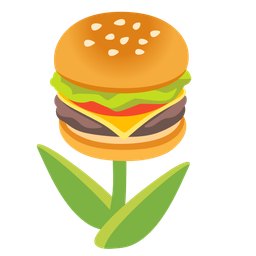 hamburger and tulip
