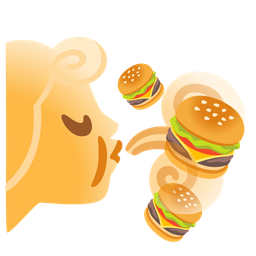 hamburger and wind face