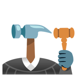 hammer and wrench and balance scale