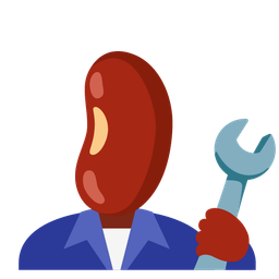 hammer and wrench and beans