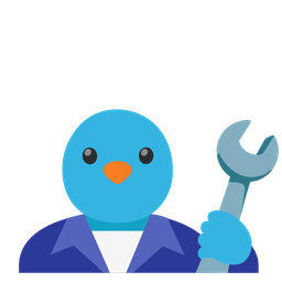 hammer and wrench and bird