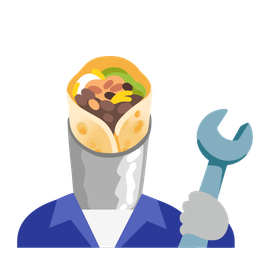 hammer and wrench and burrito