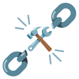 hammer and wrench and chains