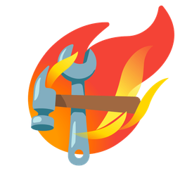 hammer and wrench and comet