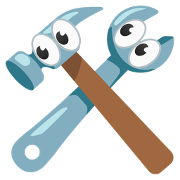 hammer and wrench and eyes