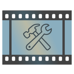 hammer and wrench and film frames