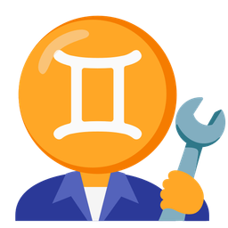 hammer and wrench and Gemini